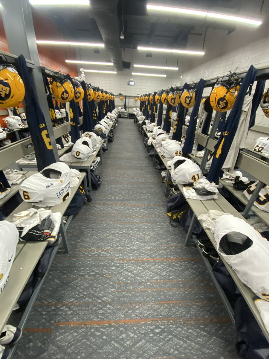 Locker Room is ready!
<a href="/Lions_FB/">East Texas A&M Football</a> 
#EQSetUp