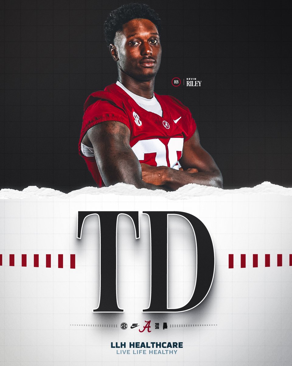 AlabamaFTBL's tweet image. Riley with a RUSHING TOUCHDOWN!!!🙌

1st Q Bama 21 | Eastern Illinois 0