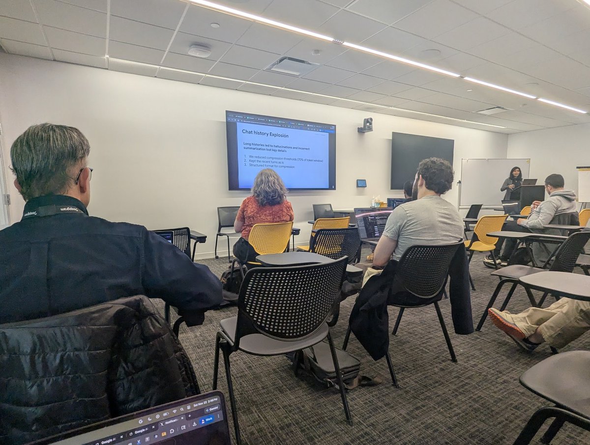 DynamicWebPaige's tweet image. Watching Anjali Sridhar from our @GoogleCloud team (former @Google Brain!) give a detailed workshop on the @GeminiCLI at @aiDotEngineer&apos;s Code Summit. 🙌✨

New features include everything from MCP servers (packaged as extensions), to Gemini 3 support, and more: