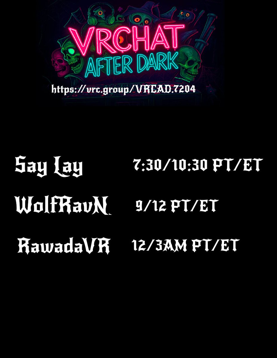 WolfRavnStudios's tweet image. Tonight, VRChat AfterDark goes hard!  See you there!