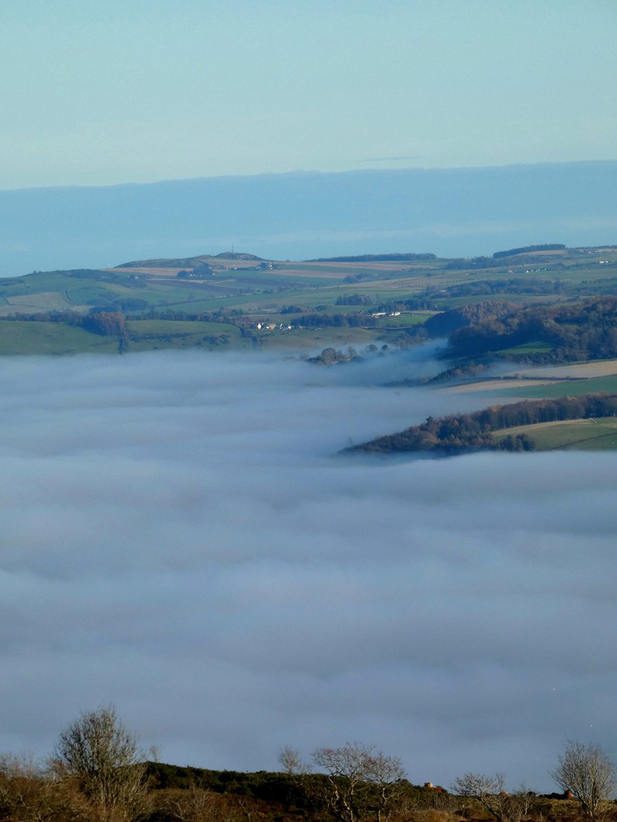 shamblesklutz's tweet image. Cloud inversion in the Howe today. Always special to see.
#cloudinversion #HoweofFife #Fife #Scotland @BBCScotWeather @bbcweather @VisitScotland