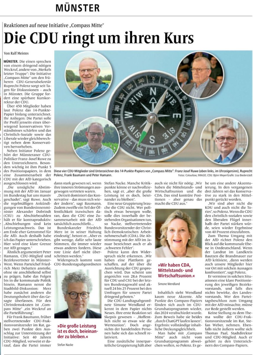 MonicaWuellner's tweet image. #CompassMitte in aller Munde. Die Diskussion um den richtigen Kurs der #CDU ist richtig und wichtig!