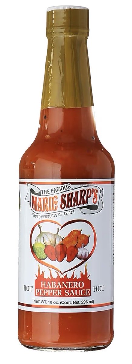 VergheseMatt's tweet photo. @kingball @blknoiz06 False.  Marie Sharp's Hot Habanero Pepper Sauce https://t.co/x9uhTTvxaC