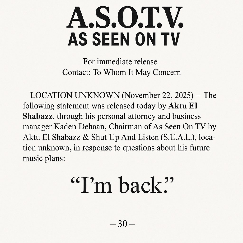 MFSHABAZZ's tweet photo. IM BACK https://t.co/VYOnX31EiT