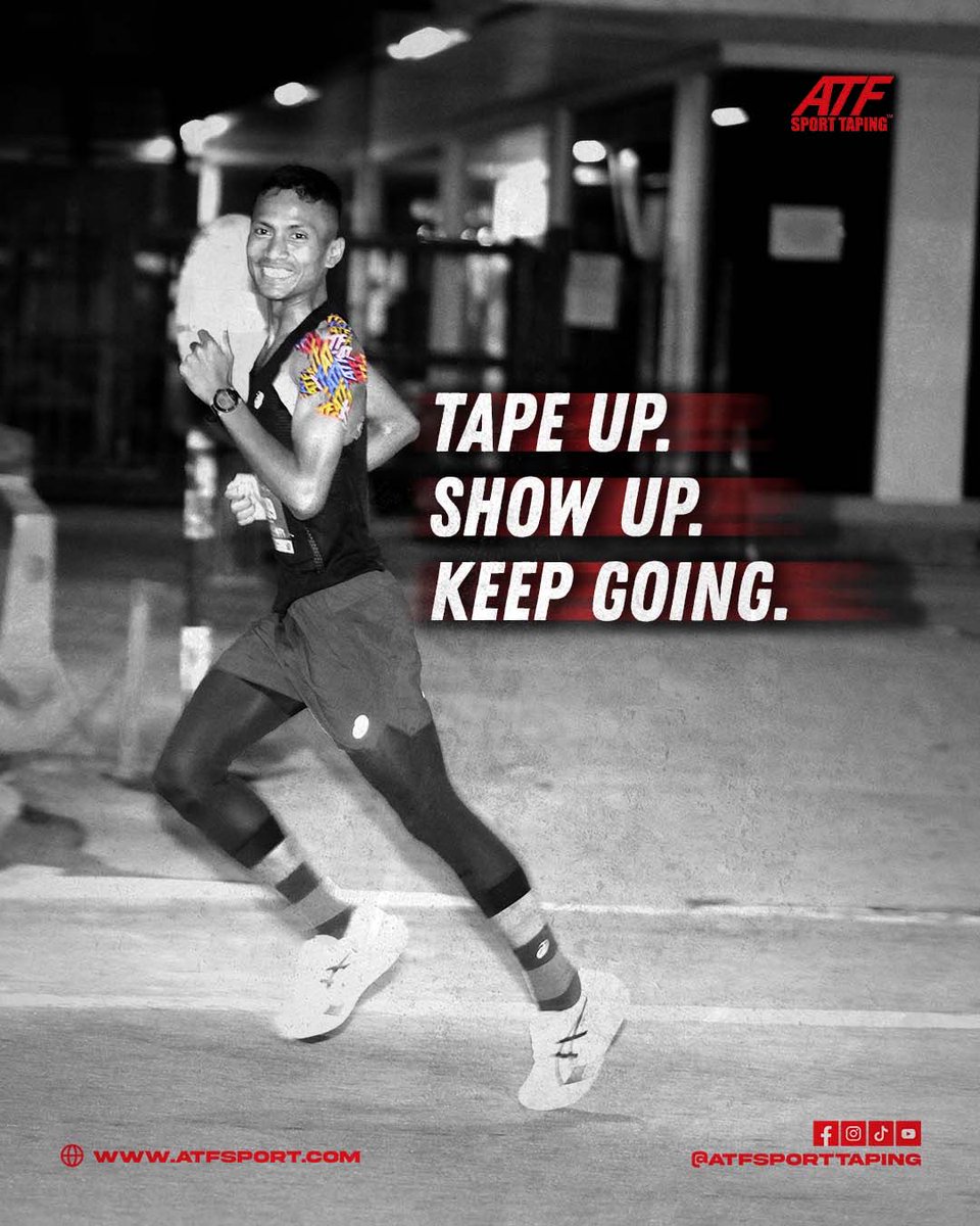 atfsporttaping's tweet image. Not every run feels easy — but every step moves you forward.

Tape up. Stay focused. Keep going. 🔥

#ATFSportTaping #RunningTips #RunnersCommunity #RunStrong