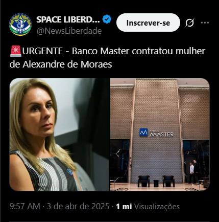 BrazilenDireita's tweet photo. Cortina de fumaça?
#BANCOMASTER #PCC #Falencia #DanielVorcaro #fraude #vorcaro #farialima #economia #prisao #policiafederal #pcc #rioprevidencia #calote #aposentadoria #pensionista #Credsystem https://t.co/cQ45U5XucP