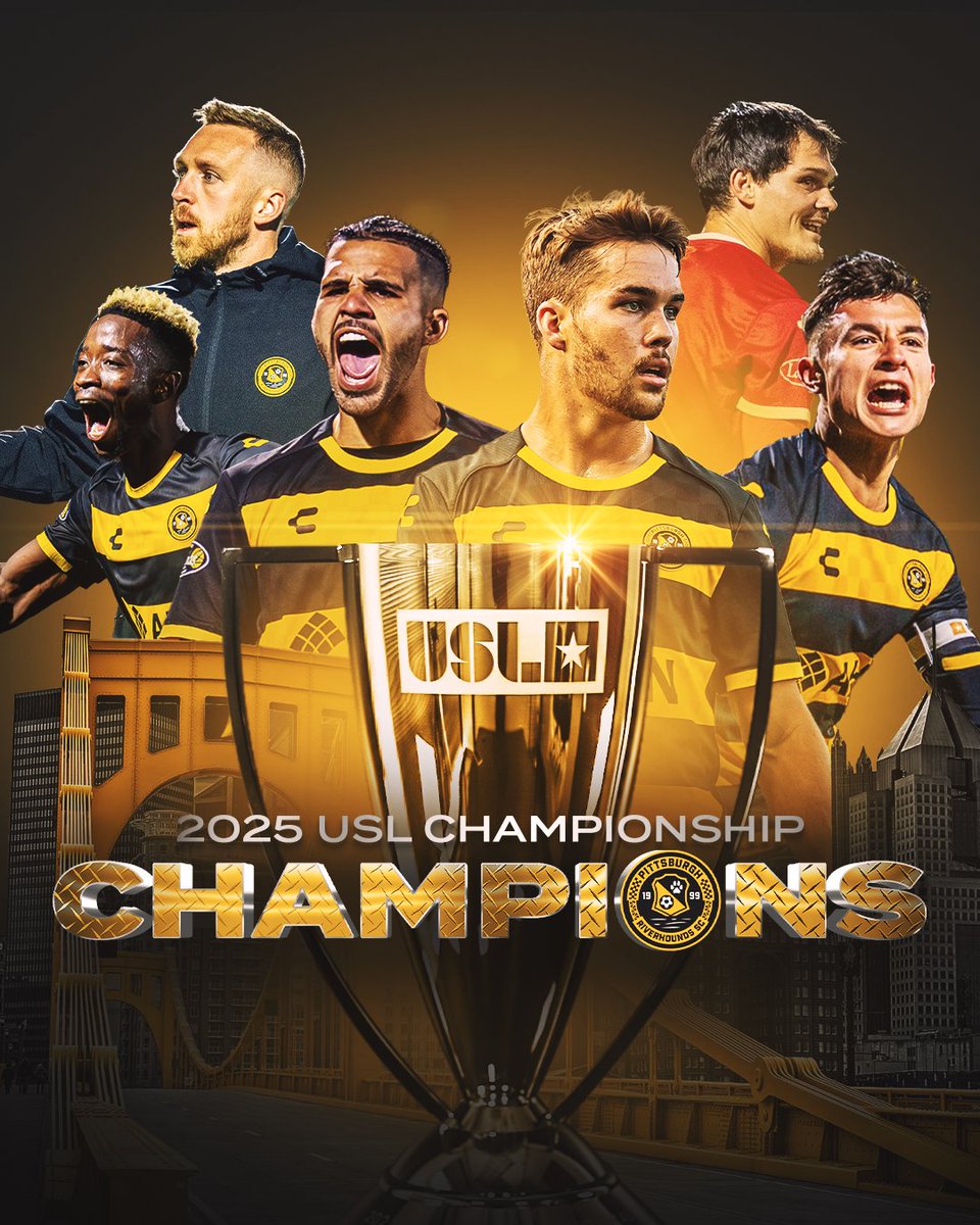USLChampionship's tweet image. THEY&apos;VE DONE IT!

@RIVERHOUNDSSC IS THE USL CHAMPIONSHIP TITLE-WINNER FOR THE FIRST TIME IN CLUB HISTORY! 🏆

#USLPlayoffs