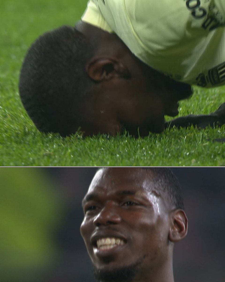 𝗨𝗡𝗘 𝗜𝗠𝗔𝗚𝗘 𝗤𝗨𝗜 𝗙𝗔𝗜𝗧 𝗣𝗟𝗔𝗜𝗦𝗜𝗥 ! 🥹

Le grand sourire de Paul Pogba après son retour sur les pelouses ! 🥹🇫🇷

(<a href="/RMCsport/">RMC Sport</a>)