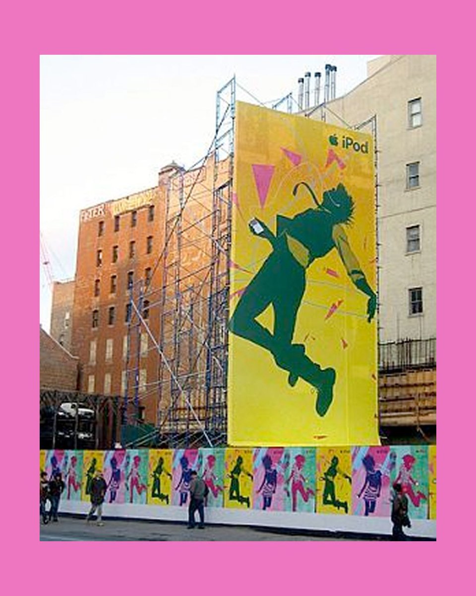 PeoplesGDArc's tweet image. iPod Silhouettes Ads by TBWA/Chiat/Day, 2003
Archived by Juan Figueroa-Badel

Visually striking and placed all over cities, these simple but intense designs are a staple of advertising from early 2000s

#peoplesGDArchive
#GDArchive
#appledesign

Social Media Post by @eve.sage.art