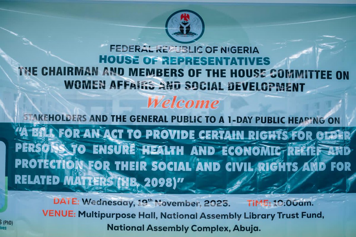 EmemOmokaro's tweet photo. NIGERIA MOVES TO STRENGTHEN THE PROTECTION OF THE RIGHTS OF OLDER PERSONS WITH A COMPLEMENTARY LEGISLATION  TO PROHIBIT DISCRIMINATION AND PROVIDE  HEALTH AND ECONOMIC BENEFITS 

Follow our official Facebook platform for more info. 
https://t.co/94gNtSTfd4
#DOF #unageing #NHIA https://t.co/iLHSXaaULp