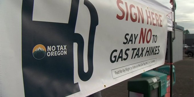 HelpBorder's tweet image. Oregonians WILL have the final say on Tina’s Gas Tax and this month we’re making a major push to gather signatures across our state to get it on the ballot.  Sign the petition and volunteer by finding a location near you: notaxor.com/sign/
