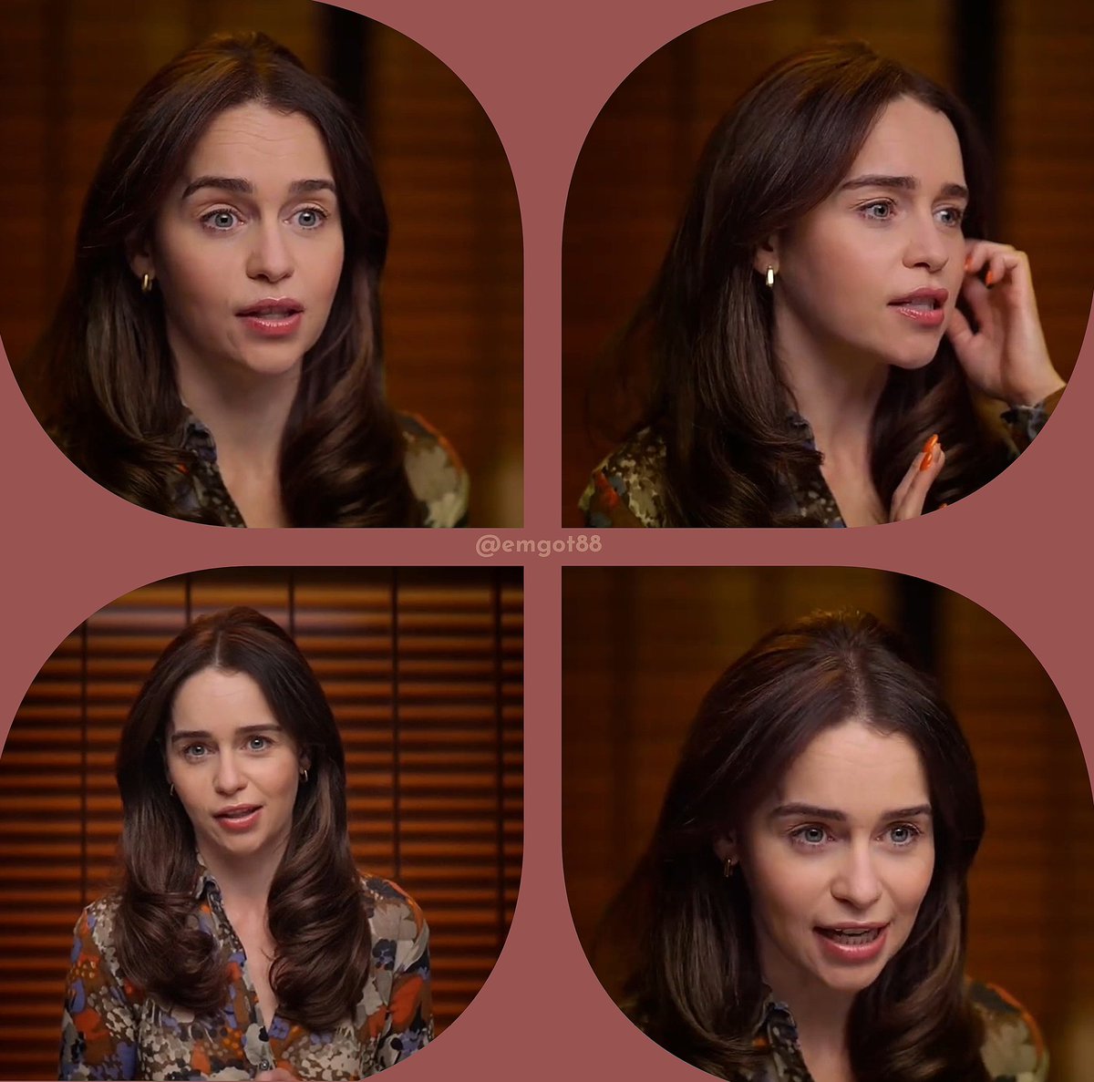 emgot88's tweet photo. Moments💜❤️🩷 Did you like the hairstyle? #PONIES bts, #EmiliaClarke 🎬🐴 https://t.co/nNTvpy4jt6