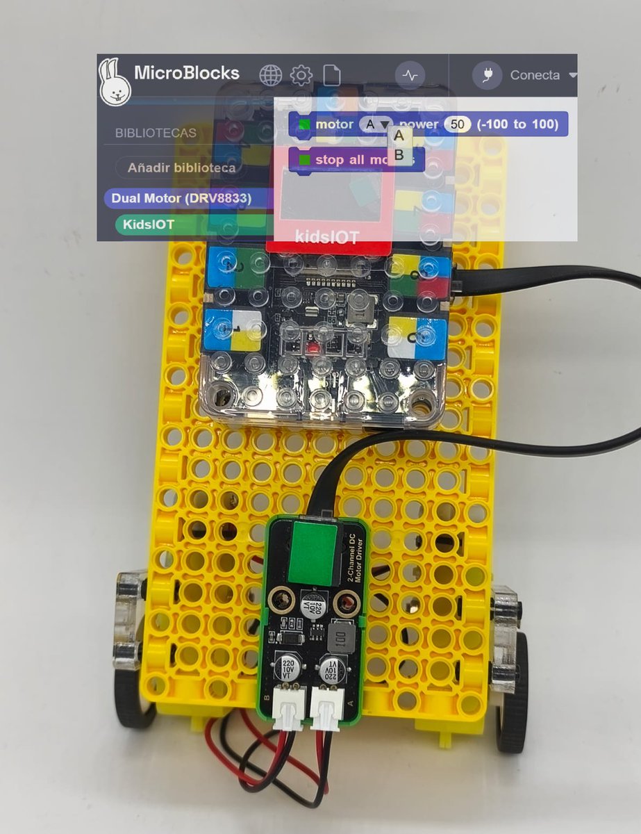 ToniMorenoRey's tweet image. Con la #CodingBox2.0 o la #KidsIoT  , el driver de motores I2C nos permite sencillos robots con 2 motores programados con @microblocksfun  o @steamakersblock .

@KeyestudioRobot @ardutaller @clubroboticagra