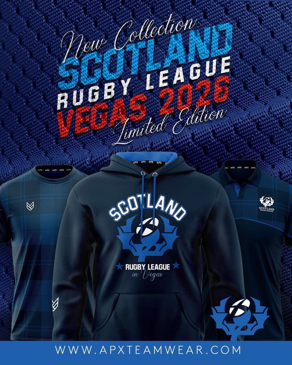 Introducing the Scotland Rugby League Vegas Collection. Get ready to bring  some Vegas flair to your game! APX are excited to launch the brand new,  limited edition @scotlandrl Vegas Collection - bold,, image size:960x1200
