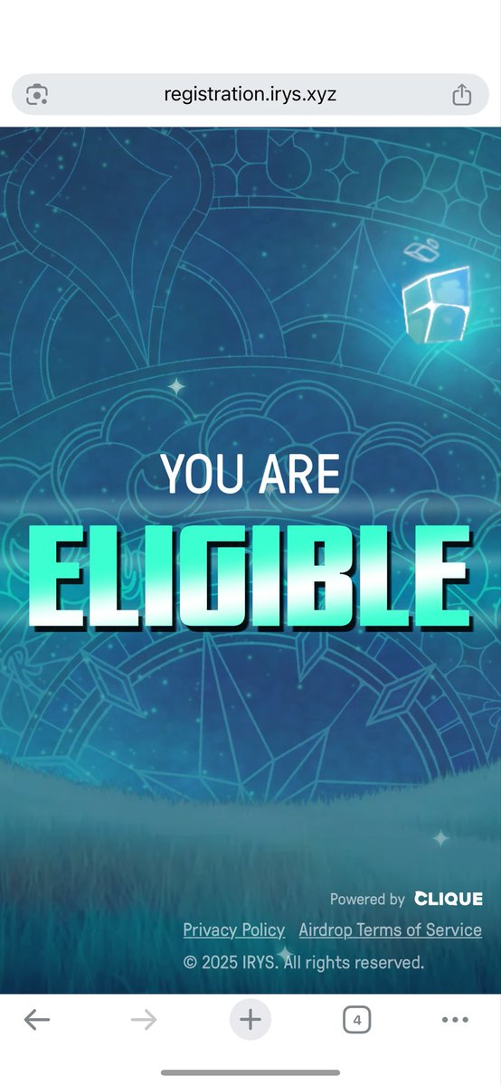 bibiweb3's tweet image. Hirys

I just finished registering for airdrop, and i’m eligible for irys airdrop

im ready and so excited for @irys_xyz mainnet!