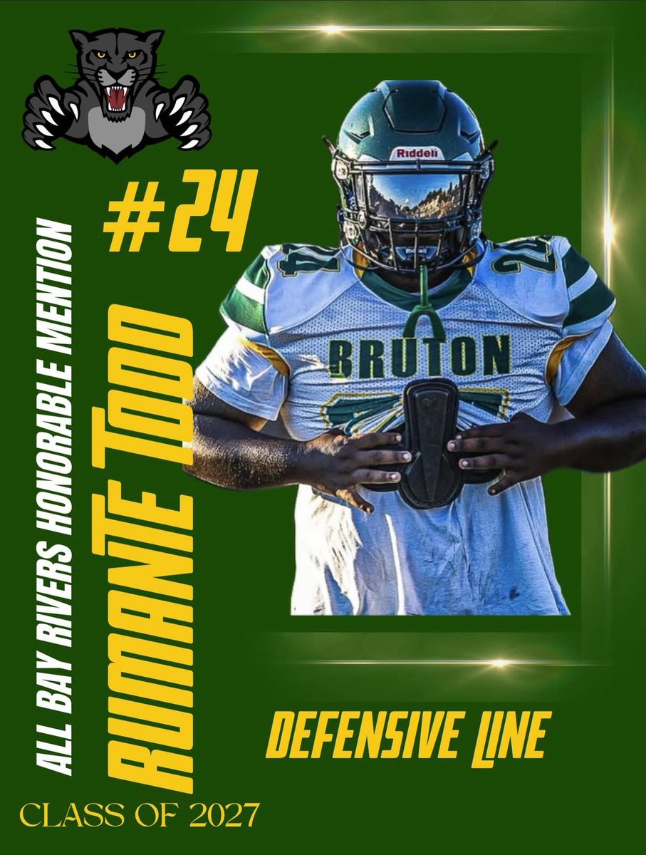 rumante_todd's tweet photo. I am blessed to be named All Bay Rivers Honorable Mention for the 2025 Season https://t.co/AUULHRr3dq