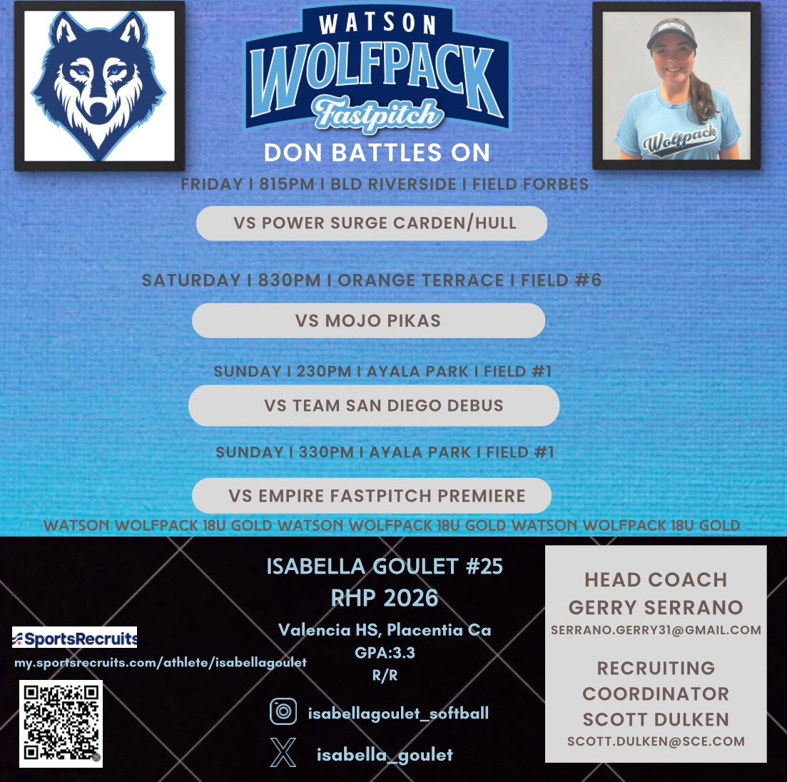 isabella_goulet's tweet image. Updated schedule! Come check my team and I out!