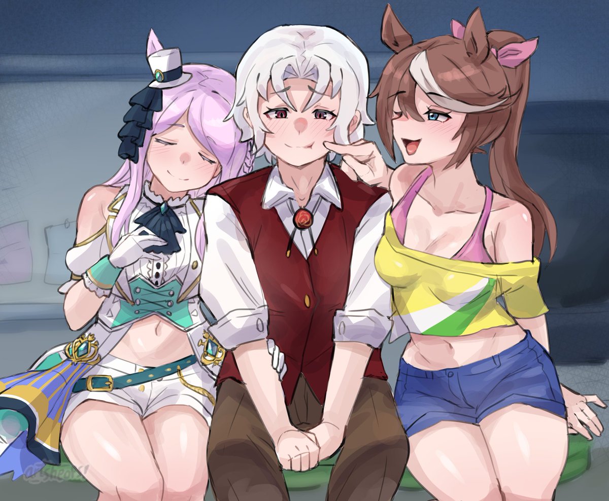 AaronXdu's tweet photo. @DailyUmaOcs Got my my oc uma trainer aaron mainly shipped with teio and McQueen. I dont mind see other ships

Art by artsheops https://t.co/5r32nGitJ1