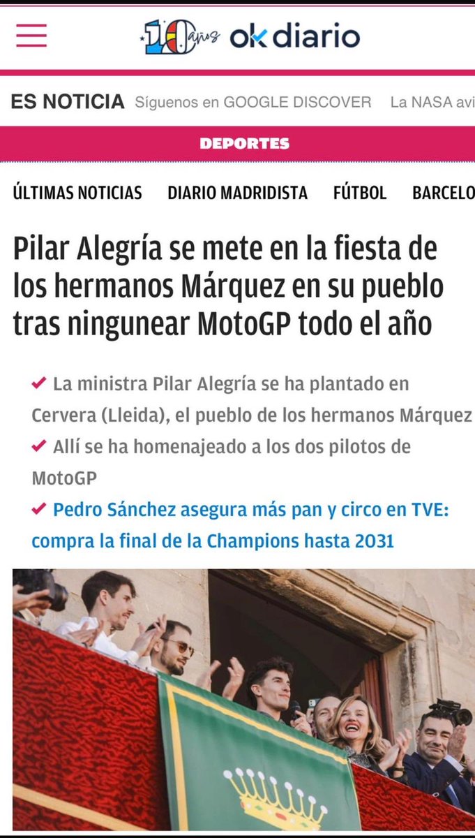 Pilar_Alegria's tweet image. Exclusiva de O KK Diario: La ministra de Deportes, en un homenaje a dos deportistas