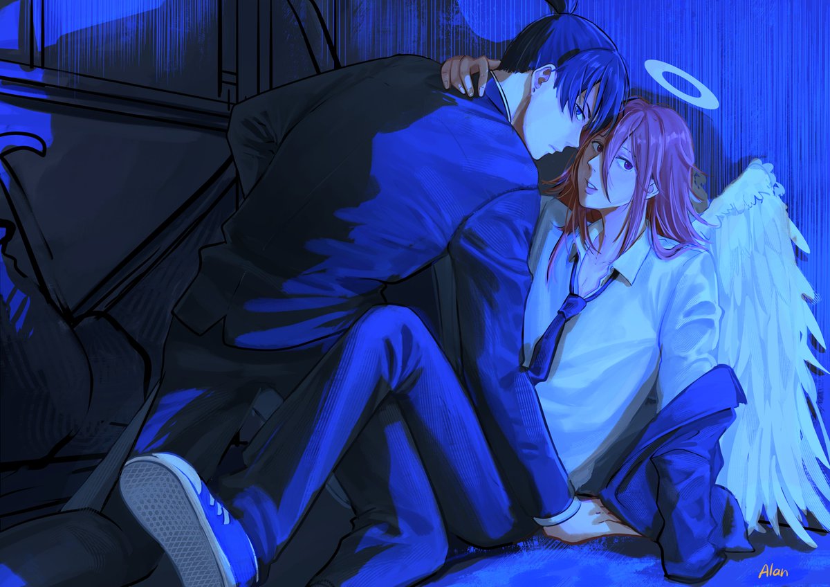 09_05_Kim_Mon's tweet image. blue #akiangel #chainsawman