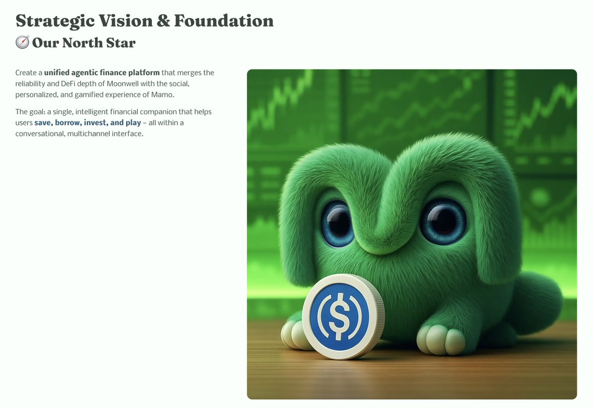 LukeYoungblood's tweet image. Many people thought the @Mamo agent was just a side quest - they couldn&apos;t be more wrong. Mamo represents both a short and long term future where finance is more friendly and conversational, where you build healthy financial habits through play, rather than studying dashboards.