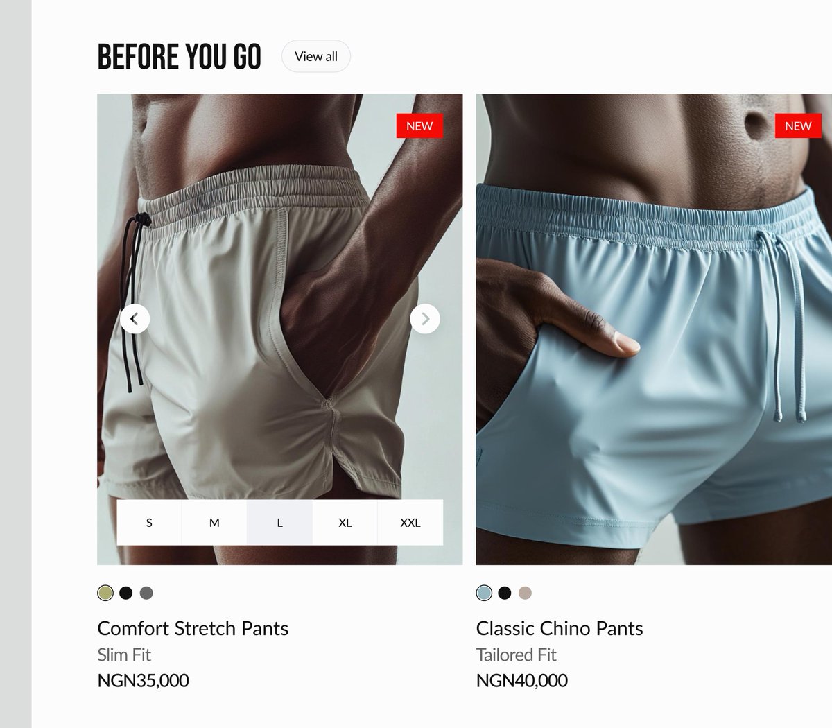 agiddipee's tweet image. Design isn’t just about pixels — it’s about clarity.

Explored a minimalistic UI for a brand that sells Boxers &amp;amp; Braces. 

Clean lines, bold typography, and a focus on what matters: the product.

Because sometimes, less really is more.

#UIDesign 
#ecommercewebdesign