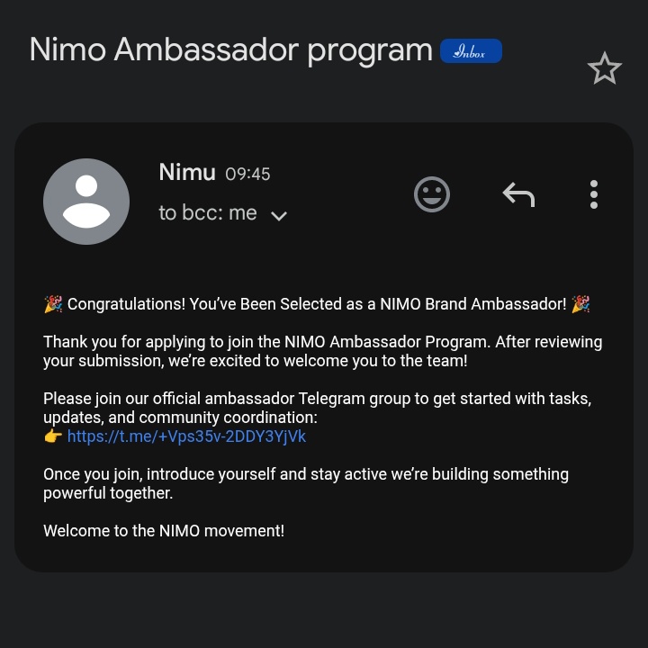 SundayIji59720's tweet image. I’m excited to announce that I’ve officially joined Nimo as an Ambassador! 🚀@Nimo
I believe strongly in what Nimo is building — simple, fast, and user-friendly tools that make Web3 easier for everyone.
#Nimo #Web3 #NimoAmbassador