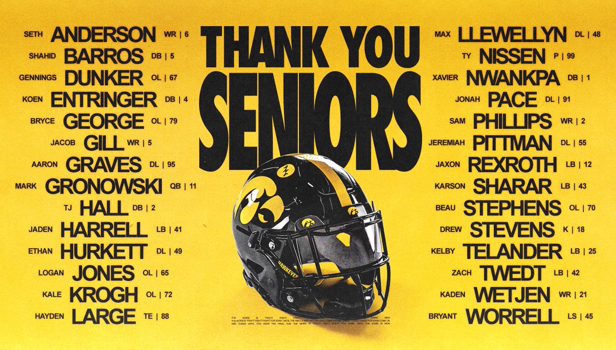 HawkeyeFootball's tweet image. Leaving the jersey in a better place 🖤
