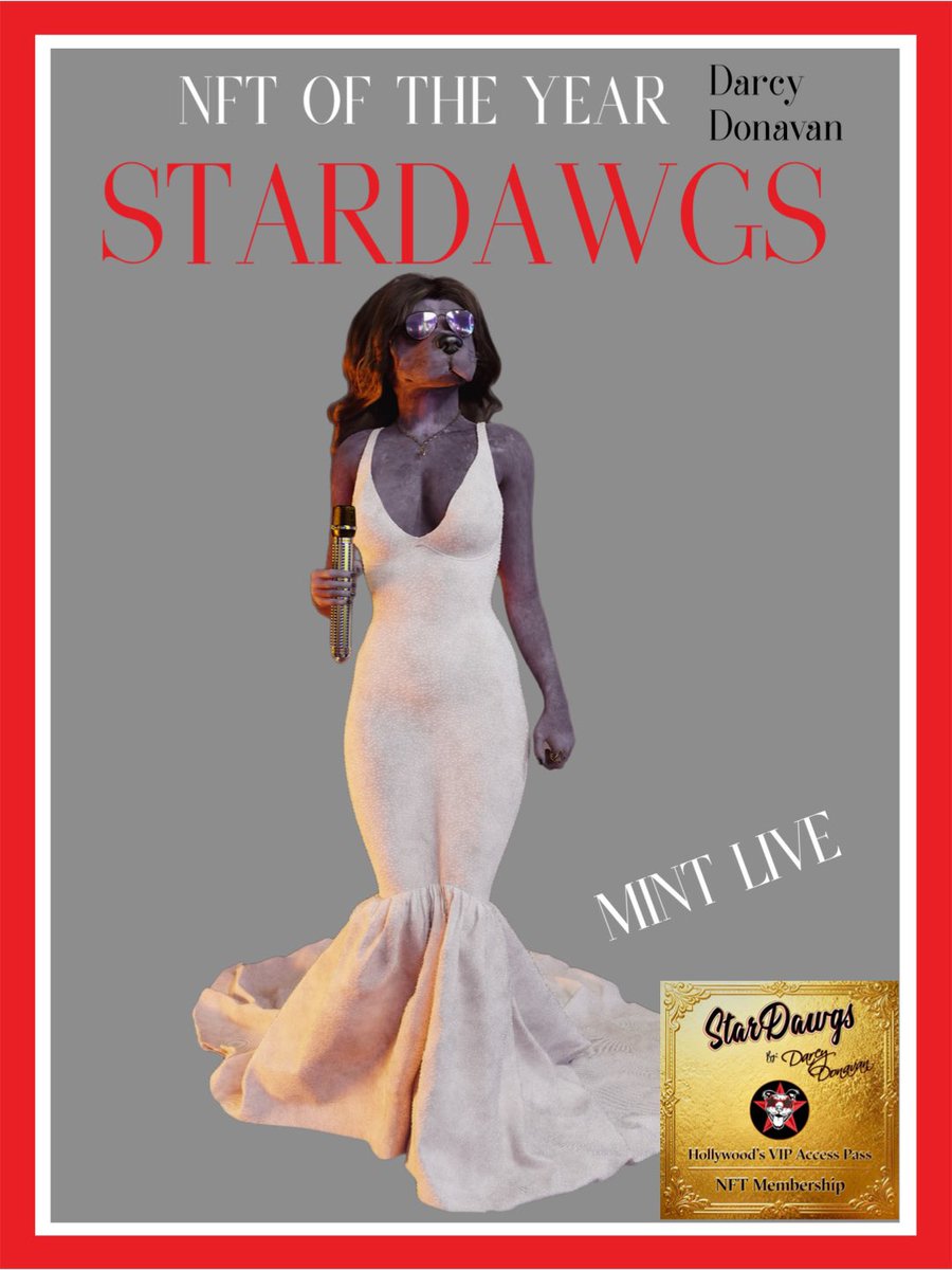 GinRVE's tweet image. Go to StarDawgs.com to Mint today🤩 

#NFT #nftcollectors #screenwriter #script #Actress #Security #Hollywood