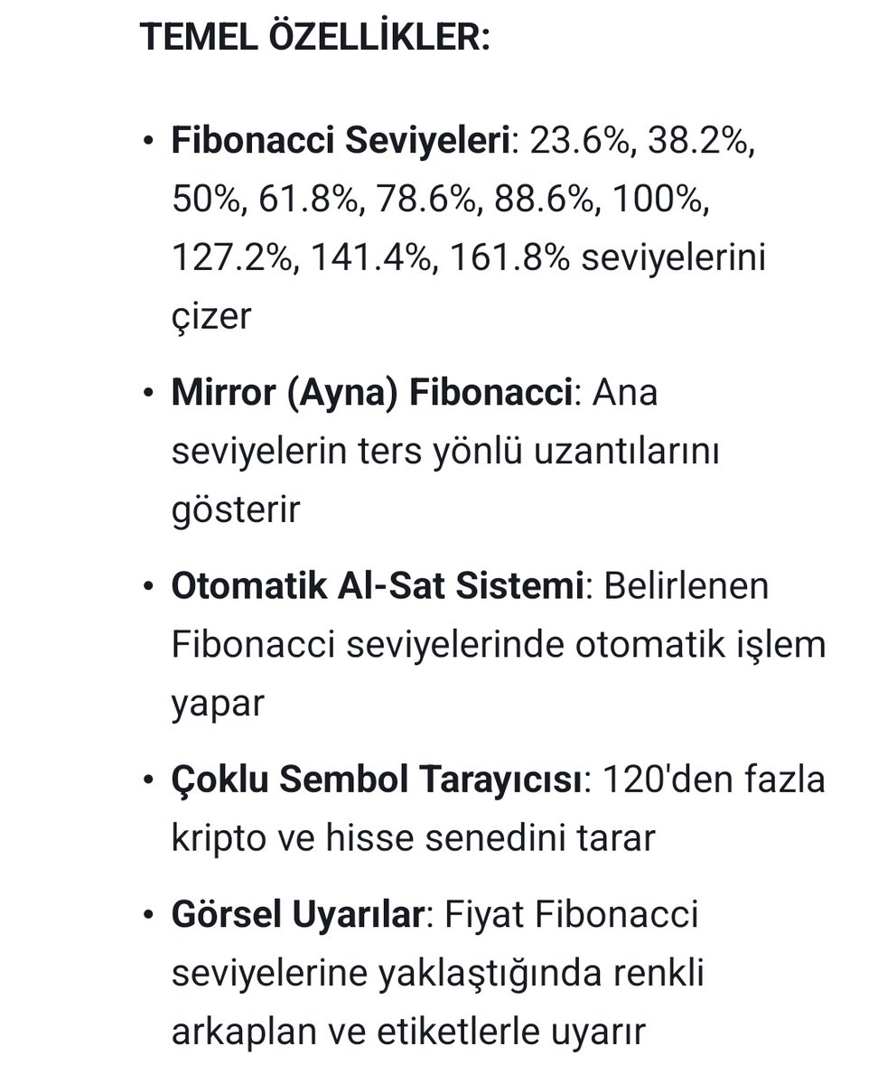 kmlbysl12's tweet image. tr.tradingview.com/script/f8Ny8Ll…
Dinamik #Fibo #Bot 
▶️ 144 günlük periyot, Periyot kullanıcı tarafından değiştirilebilir.
▶️ Gömülü 15 grupta kripto tarama
▶️ Ayrıca Özel 3 grupta kullanıcı girişli varlıklar listesi
▶️ İstenilen #fibo seviyesinde girişler ve istenilen seviyelerden çıkış