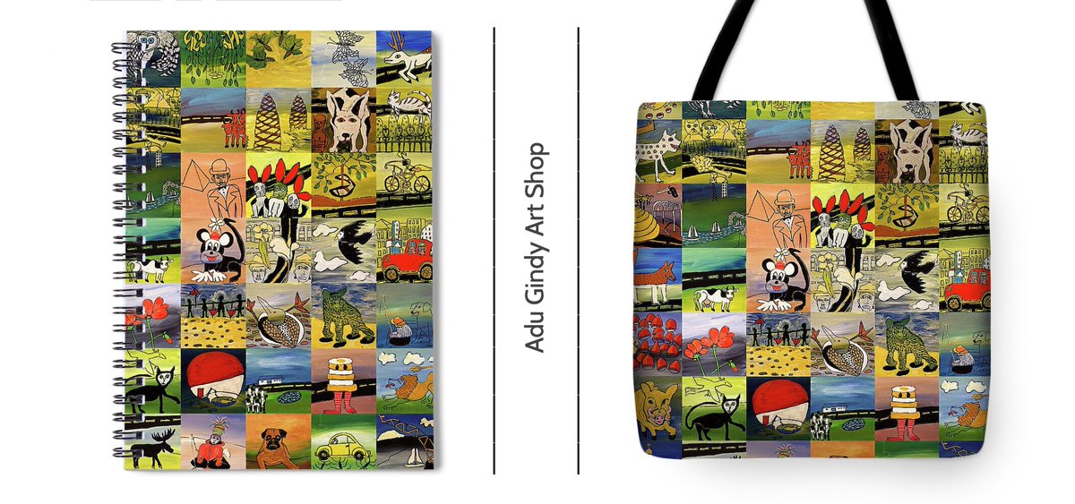 adugindyart's tweet image. &quot;Bits and Pieces&quot; by Adu Gindy • #notebooks #totebags #pillows #wallart #homedecor #art #arte #paintings #animals #rabbits #gifts 

⭐️ adugindy.pixels.com 

#GiftIdeas #ChristmasGifts #HolidayShopping #ArtMerch #SmallBiz #bags #throwpillows #journaling