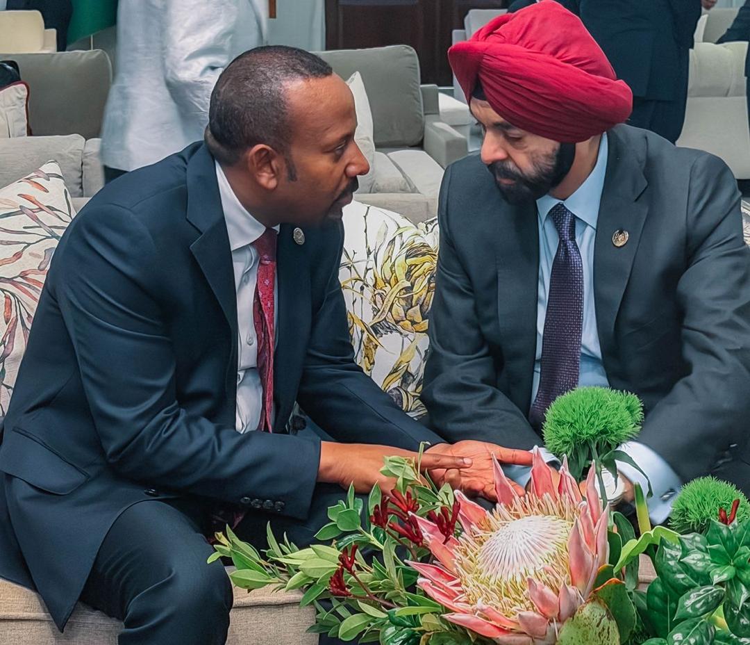 Always a great pleasure meeting with Ajay Banga, President of the World Bank and good friend of #Ethiopia. We discussed  the World Bank Group’s  ongoing support to Ethiopia, including financing development projects in health, energy, and climate.