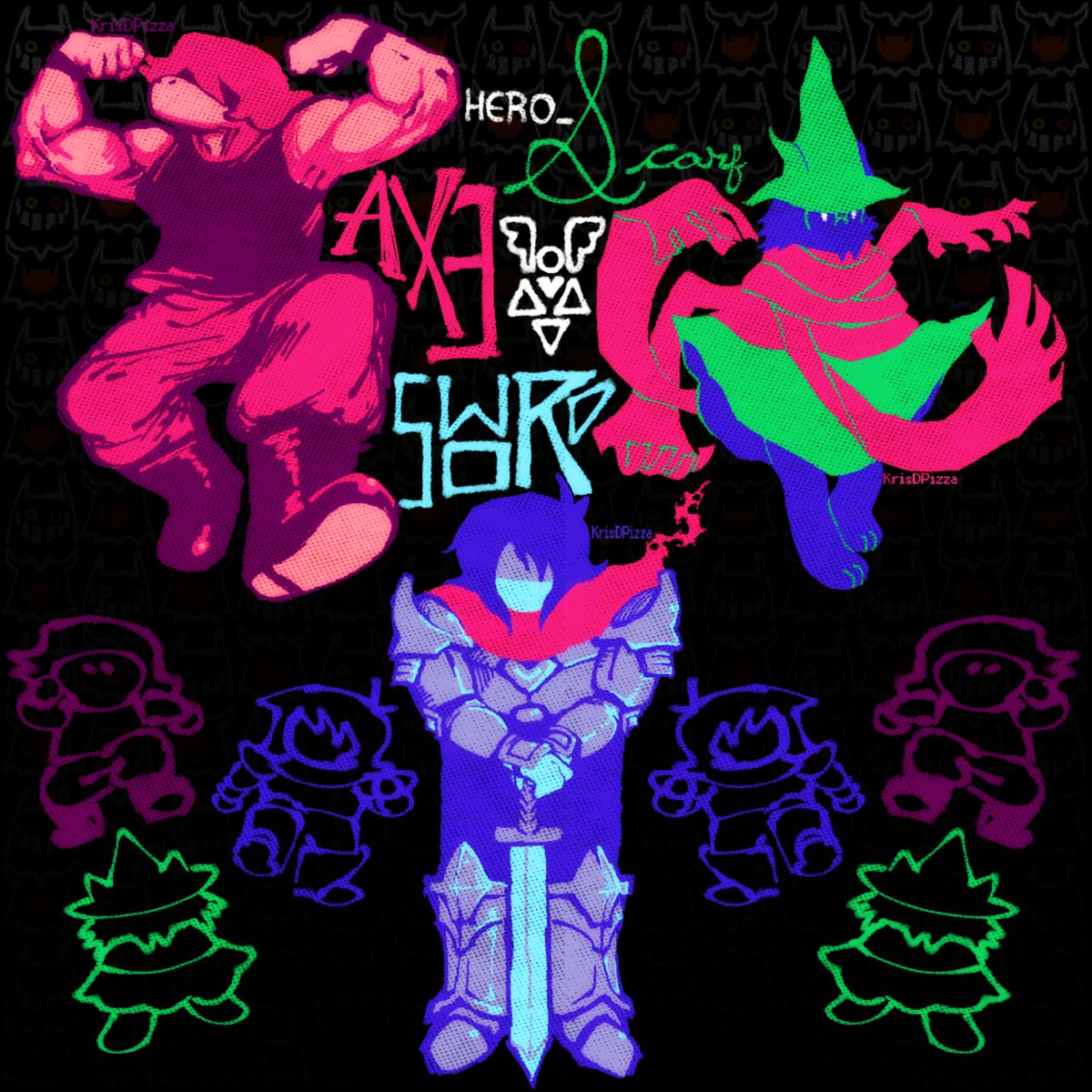 KrisDPizza's tweet image. #deltarune I like chapter 3