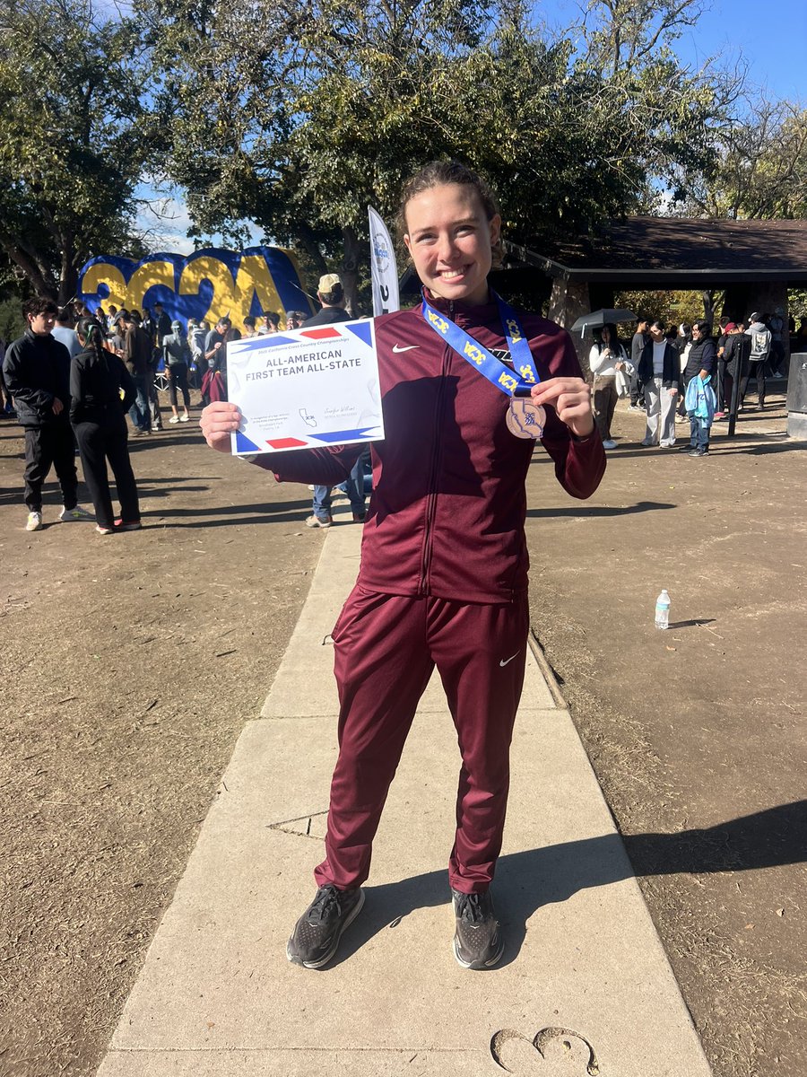 Mary Hooper is an All American in cross country for MPC