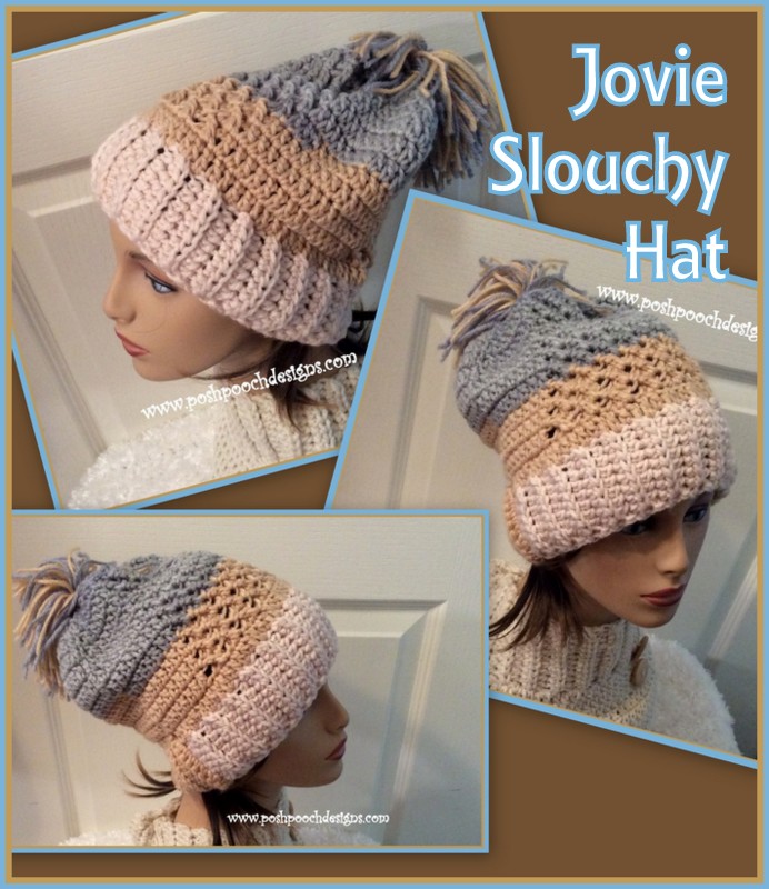 PoshPoochDesign's tweet image. Learn To Crochet The Jovie Slouchy Hat Crochet Pattern And Video - youtu.be/CSPGXpIfvWY?si…