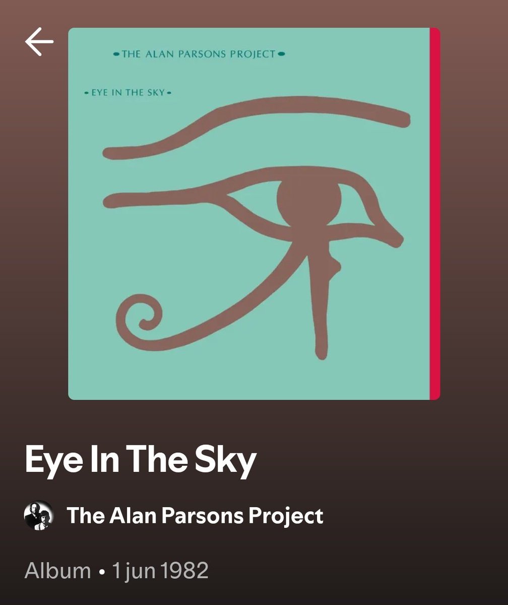 Audiofago's tweet image. Aprendía yo a caminar cuando este álbum de The Alan Parsons Project vio la luz.

A mi padre le encantaba, quizá por eso me sabe a nostalgia.