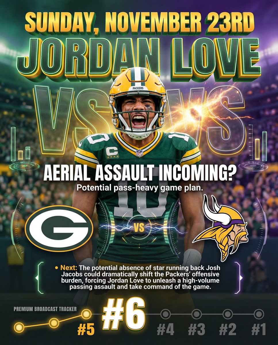 deepchampai's tweet image. 🏈 Jordan Love NFL Spotlight
Jordan Love is putting on a show for NFL against Minnesota Vikings.
The shocking discovery: Jaxson Dart, the college phenom from Ole Miss, was mistakenly linked to the New York Giants&apos; roster for this…
Full sli…
#NFL #DeepChampAI #JordanLove #GB…