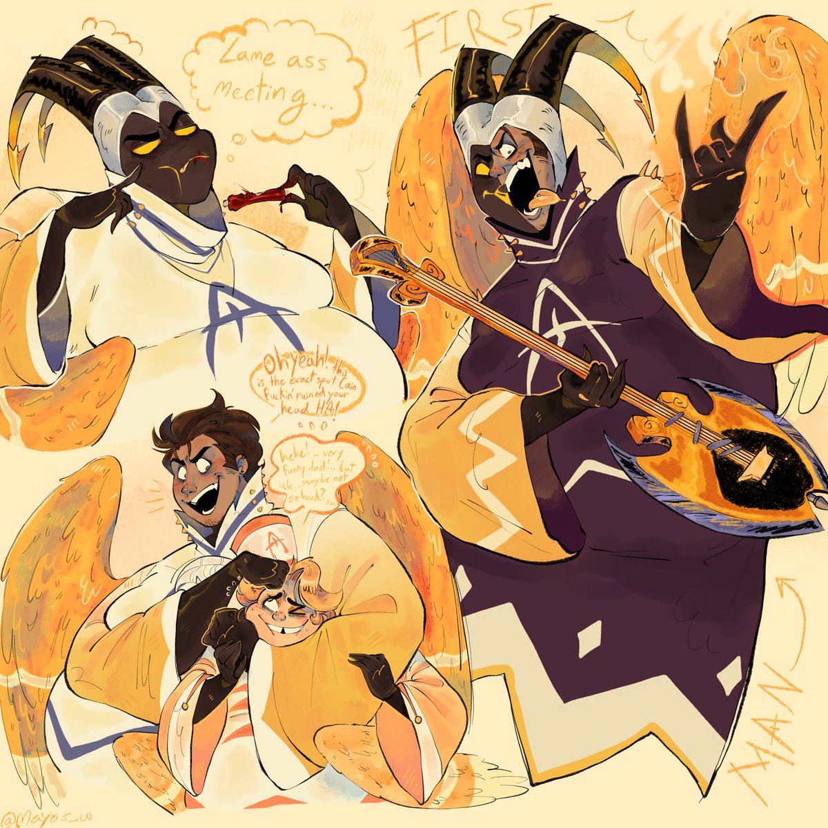 so like i need them in a way thats concerning to feminism 😁😁😁

#hazbinhotel #HazbinHotelAbel #hazbinhotelAdam