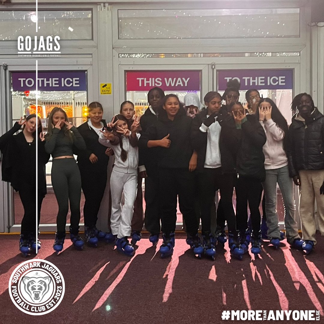 LPESSN's tweet image. ⛸️ Some of our Southwark Jaguars U13’s took to the ice this evening for some team building and @nandosuk at Canary Wharf ice rink.
The perfect opportunity for the girls to bond off of the pitch ahead of their next league game tomorrow.
#teambonding #madeforthisgame