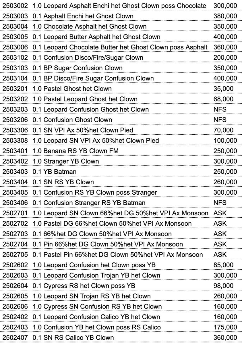06shockwave's tweet image. ぶりくら販売個体リスト

#ボールパイソン 
#ballpython
#06cb
#burikura