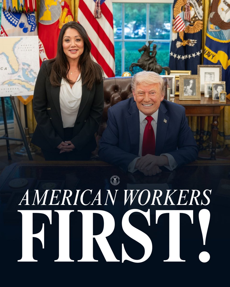 What <a href="/POTUS/">President Donald J. Trump</a> is doing for our workforce is nothing short of HISTORIC.

While other Presidents allowed foreign workers to flood the job market, President Trump is working to ensure ALL jobs created go to our workers:

📈NATIVE-BORN EMPLOYMENT is UP 2.5 MILLION

📉FOREIGN-BORN
