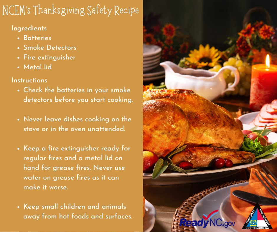 We’ve got a unique recipe to share this holiday season! It’s our favorite Thanksgiving Safety Recipe that’s been passed down for generations. This recipe warms up the room with piece of mind. Don’t worry, our instructions are also super easy to follow!