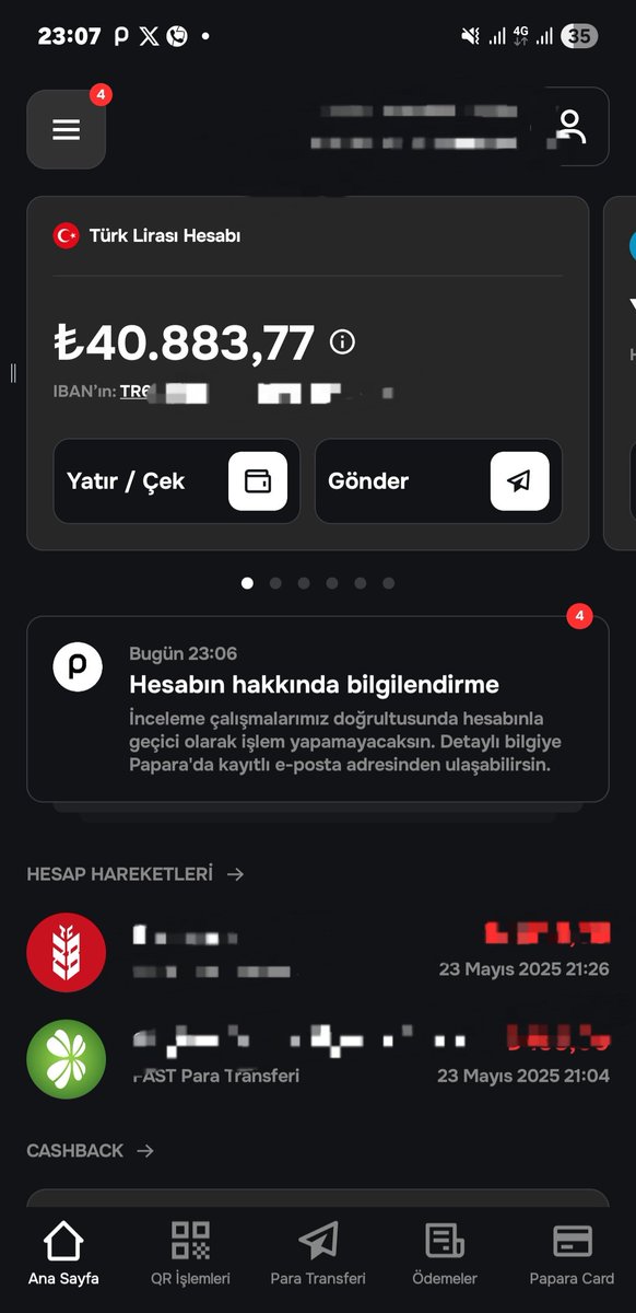 34_klm's tweet photo. @Paparaiade @papara @PaparaIade @Merkez_Bankasi 

Merhaba. Papara hesabım 7 aydır “inceleme”de ve 40.883 TL paramı çekemiyorum.
Destek hattından hiçbir net cevap alamadım. Bu para çalışarak kazandığım paradır.
Lütfen mağduriyetimi çözün.
@Papara @paparaiade @Merkez_Bankasi https://t.co/FbsnIedeTX