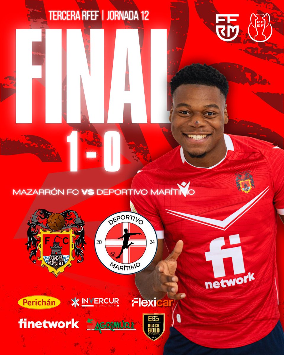 ✅ VICTORIA

1️⃣-0️⃣ 🆚 <a href="/depmaritimo/">Deportivo Marítimo</a> 

Victoria muy sufrida y la segunda en casa delante de nuestra gente. ❗️👊

Con un gol agónico de <a href="/davidardil5/">{David. A}</a> al filo del pitido final, y en inferioridad numérica, conseguimos llevarnos los 3 puntos 🙌⚽️🏟️ 

#VamosMazarron #WeAreMazarron ❤️⚔️💙