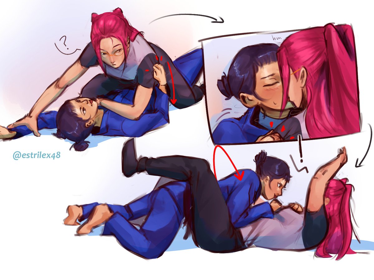 estrilex48's tweet photo. The context behind this one. Zoey playing dirty, because she absolutely refuses to lose. Mira is just Mira  and Rumi makes fun of her ofc.

#KPOPDEMONHUNTERS #kpopdh #Polytrix https://t.co/kU0OjXMmx9