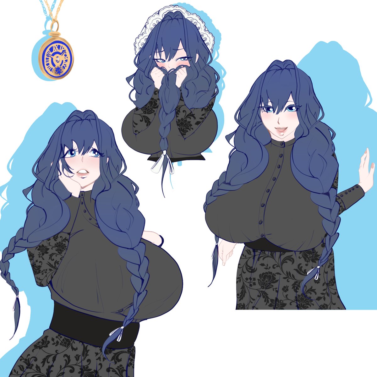 HyperionPrime01's tweet image. Some Kronii Art I Made. #kronii #ourokronii #kronillust #hololive #hololiveEN