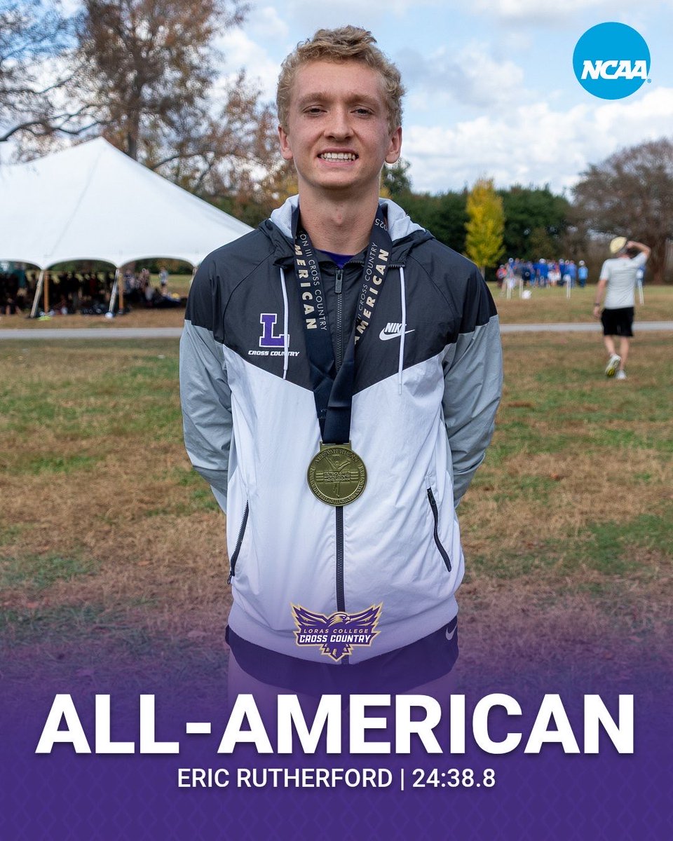 𝗔𝗟𝗟-𝗔𝗠𝗘𝗥𝗜𝗖𝗔𝗡 𝗦𝗧𝗔𝗧𝗨𝗦 🇺🇸

Rutherford caps off his cross country career by earning All-American honors‼️

#GoDuhawks
