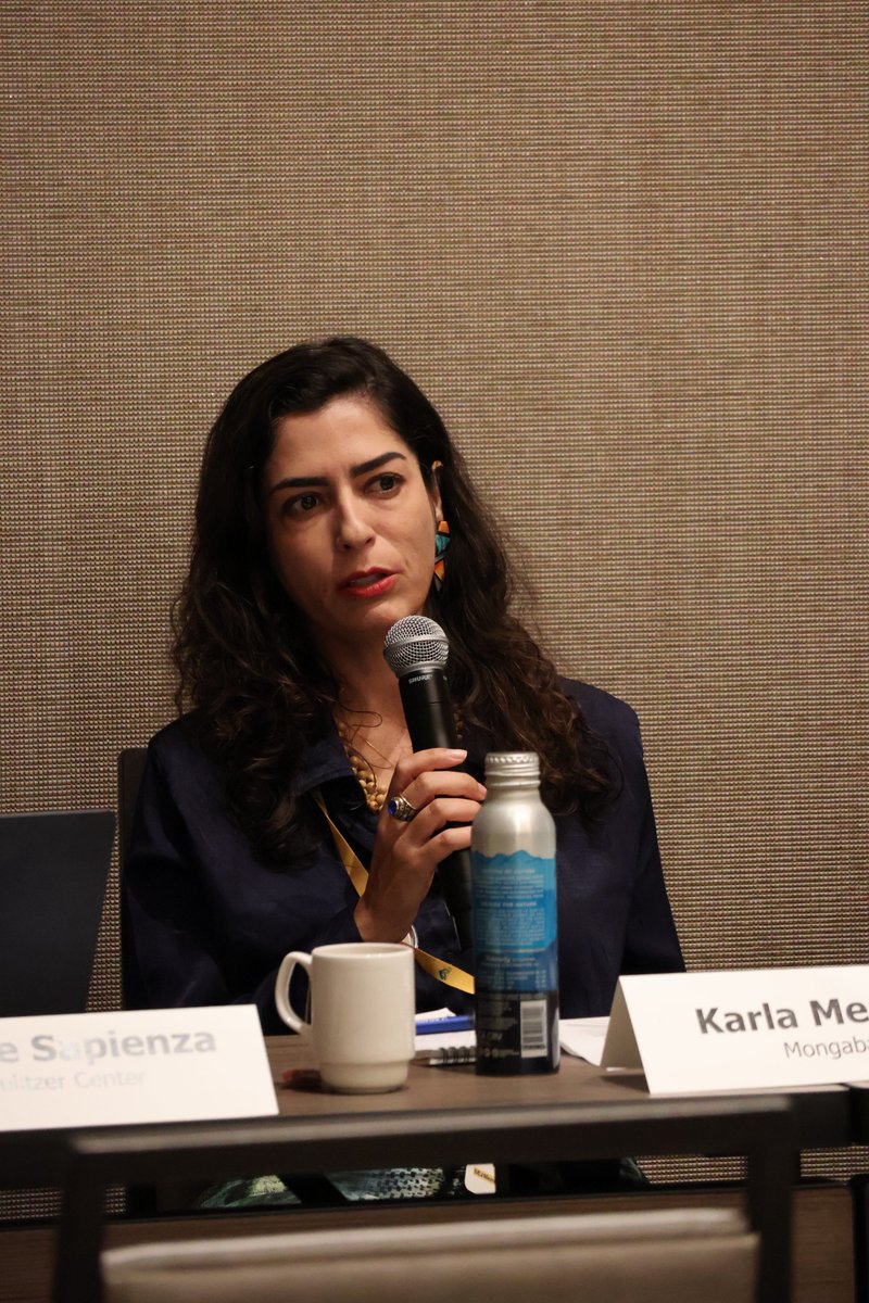 Sushmitav1's tweet image. CoP30 discussions on #JustTransition remind me of a panel I brought together on the issue from reporters across the world including @karlamendes @pulitzercenter @sejorg 
Despite our different contexts, the MO through which frontline communities are sidelined, remained the same.