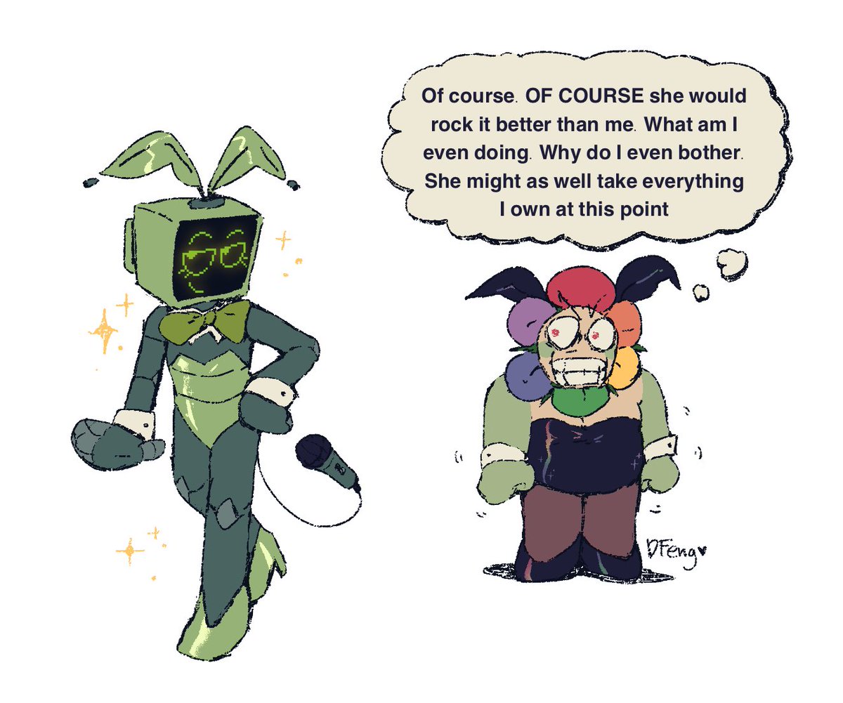 DangDFeng's tweet image. girls girls youre both pretty #dandysworld #dandysworldfanart