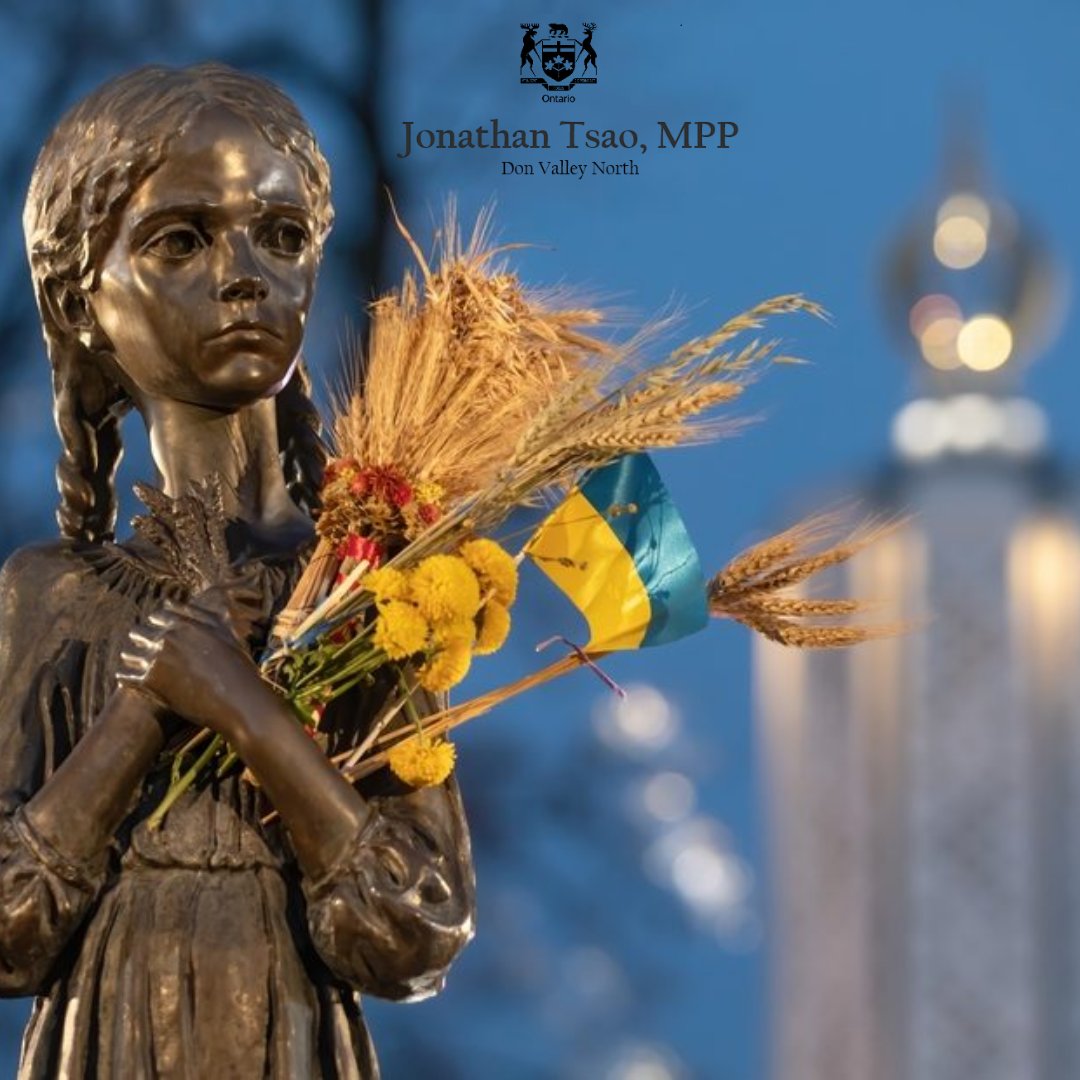 jontsao's tweet image. We remember the millions of Ukrainians who perished in the Holodomor, a genocide engineered by Stalin’s totalitarian Soviet regime. We stand with Ukraine as they continue defending their nation and freedom against Russia’s unconscionable invasion.
Вічна пам’ять. Eternal memory.